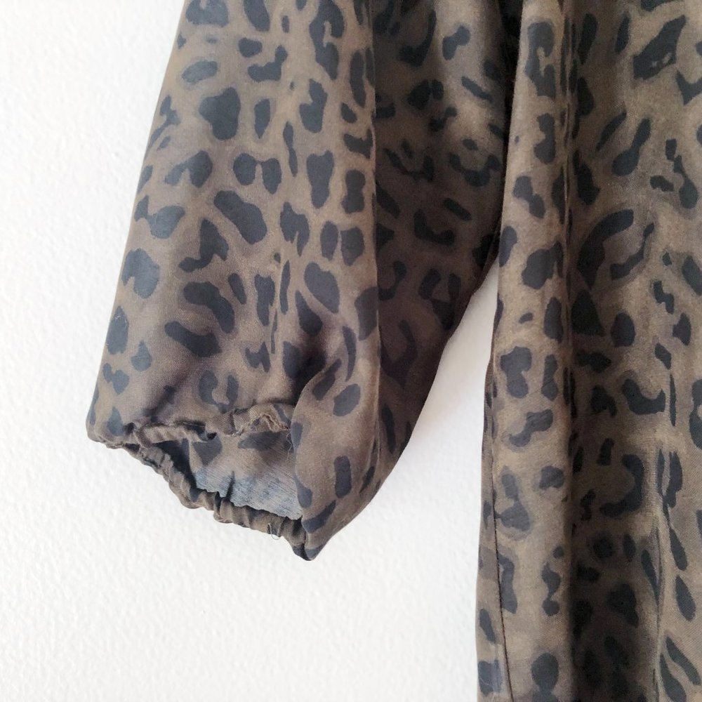 LOFT Sheer Animal Print Blouse - Picture 5 of 5